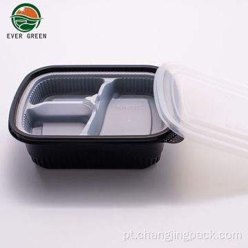 Tigela de plástico de microondas descartável de alimentos de grau alimentar